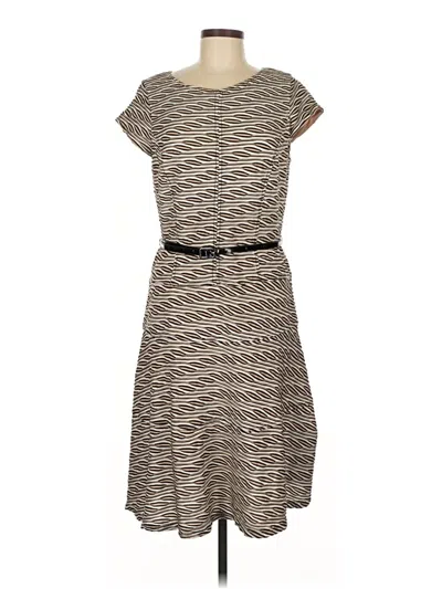 Pre-owned Sharagano Casual Dress In Brown