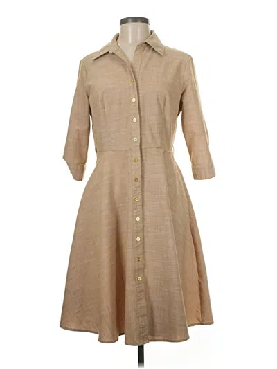 Pre-owned Sharagano Casual Dress In Brown