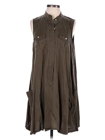 Pre-owned Sharagano Casual Dress In Brown