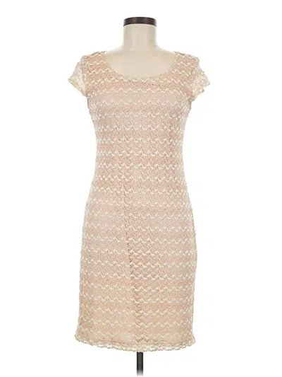 Pre-owned Sharagano Casual Dress In Brown