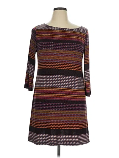 Pre-owned Sharagano Casual Dress In Brown