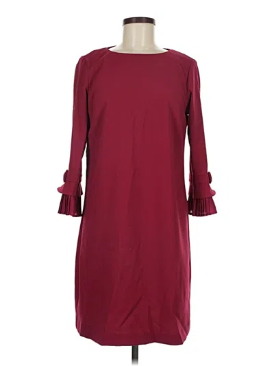Pre-owned Sharagano Casual Dress In Burgundy