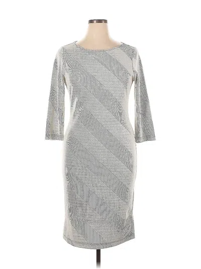 Pre-owned Sharagano Casual Dress In Gray