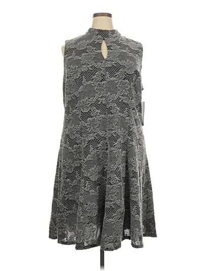 Pre-owned Sharagano Casual Dress In Gray