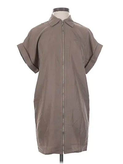 Pre-owned Sharagano Casual Dress In Gray