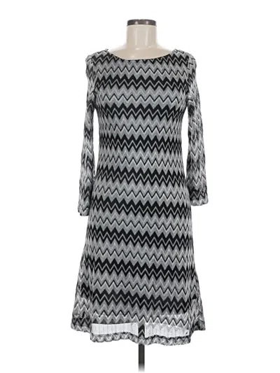 Pre-owned Sharagano Casual Dress In Gray