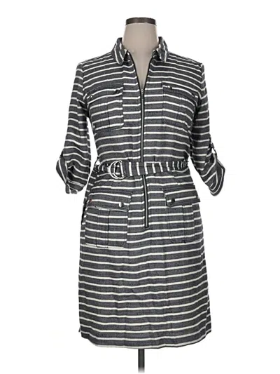Pre-owned Sharagano Casual Dress In Gray
