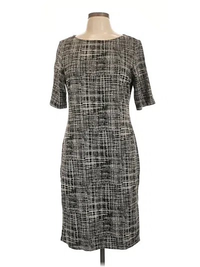 Pre-owned Sharagano Casual Dress In Gray
