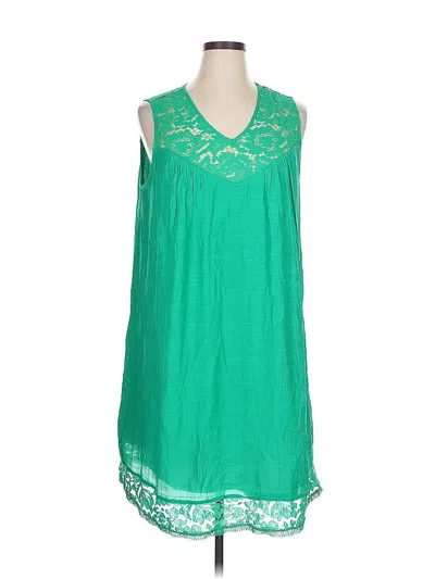 Pre-owned Sharagano Casual Dress In Green