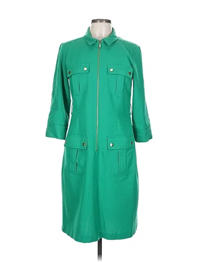 Pre-owned Sharagano Casual Dress In Green