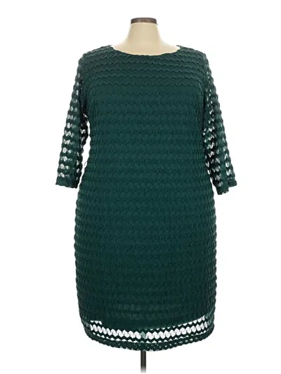 Pre-owned Sharagano Casual Dress In Green