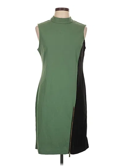 Pre-owned Sharagano Casual Dress In Green