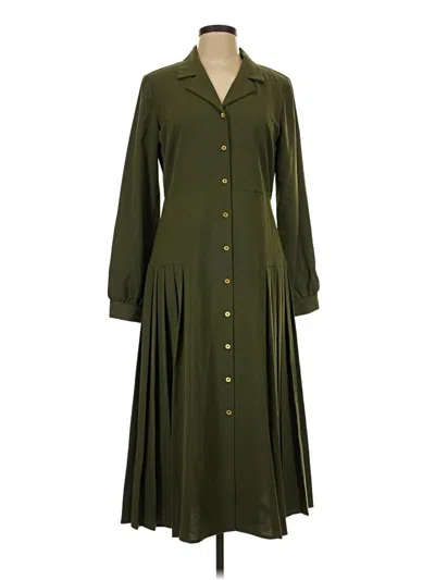 Pre-owned Sharagano Casual Dress In Green