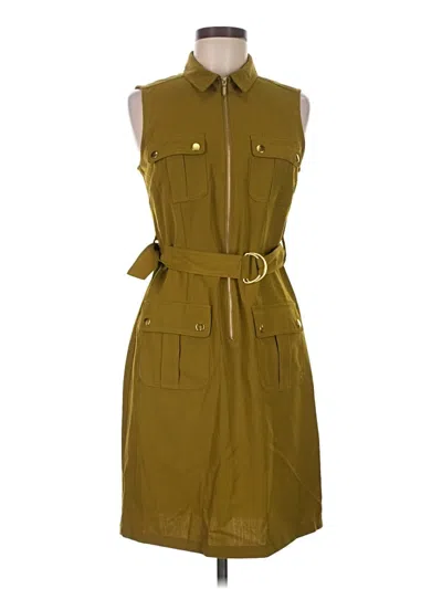 Pre-owned Sharagano Casual Dress In Green