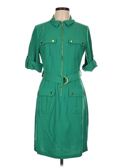 Pre-owned Sharagano Casual Dress In Green