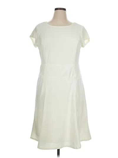 Pre-owned Sharagano Casual Dress In Ivory
