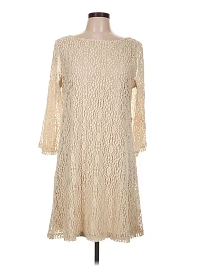 Pre-owned Sharagano Casual Dress In Ivory