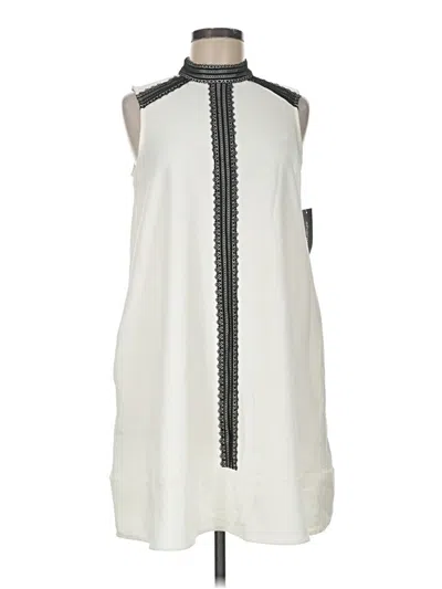 Pre-owned Sharagano Casual Dress In Ivory