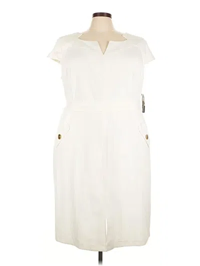 Pre-owned Sharagano Casual Dress In Ivory
