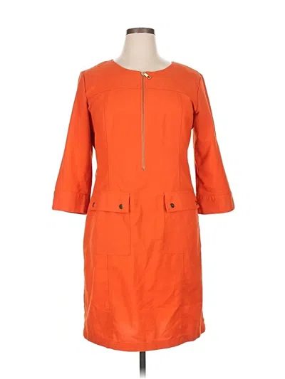 Pre-owned Sharagano Casual Dress In Orange