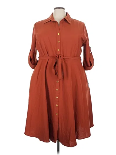 Pre-owned Sharagano Casual Dress In Orange