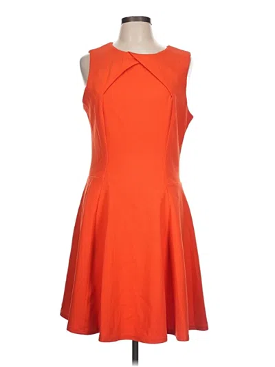 Pre-owned Sharagano Casual Dress In Orange