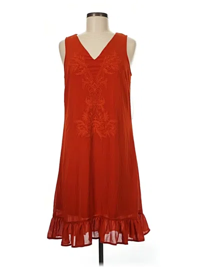 Pre-owned Sharagano Casual Dress In Orange