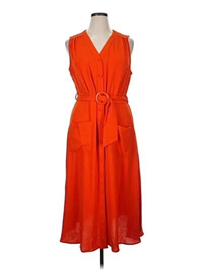 Pre-owned Sharagano Casual Dress In Orange