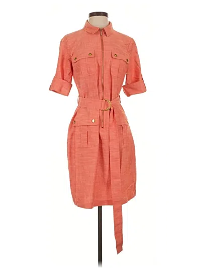 Pre-owned Sharagano Casual Dress In Orange