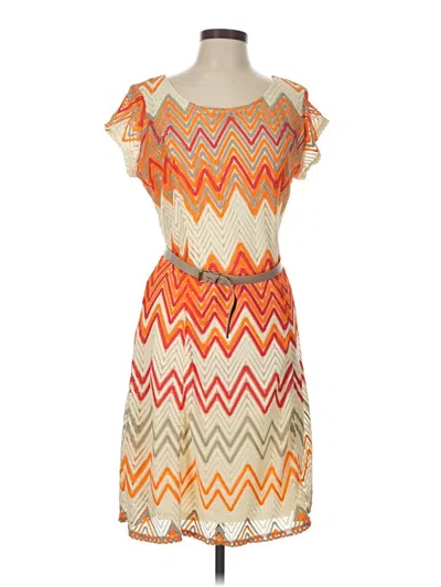 Pre-owned Sharagano Casual Dress In Orange