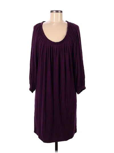 Pre-owned Sharagano Casual Dress In Purple