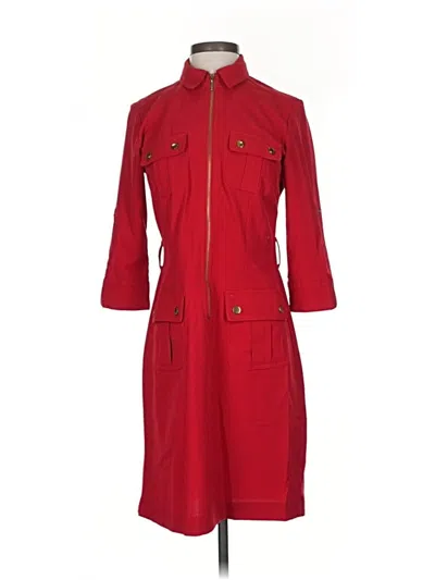 Pre-owned Sharagano Casual Dress In Red
