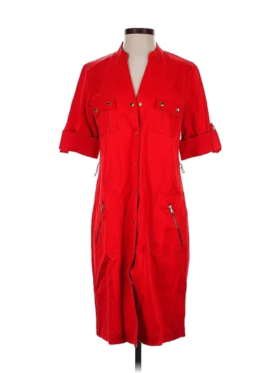 Pre-owned Sharagano Casual Dress In Red