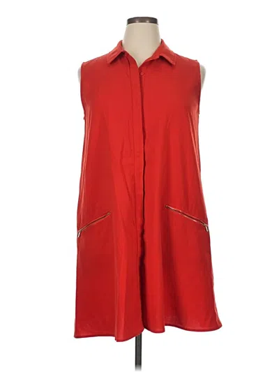 Pre-owned Sharagano Casual Dress In Red