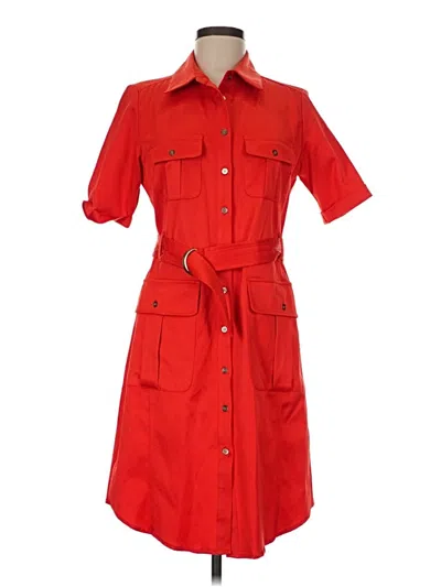 Pre-owned Sharagano Casual Dress In Red