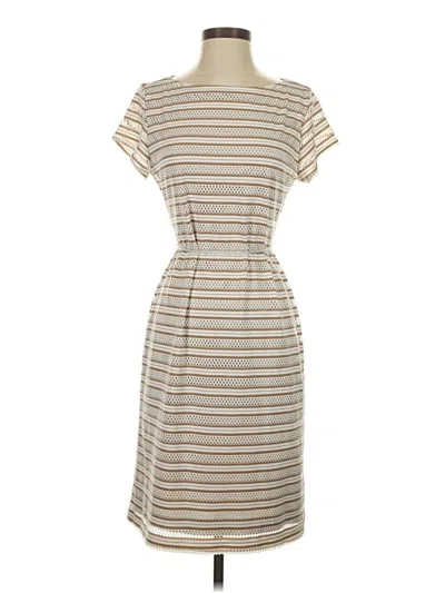 Pre-owned Sharagano Casual Dress In Tan