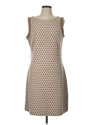 Pre-owned Sharagano Casual Dress In Tan