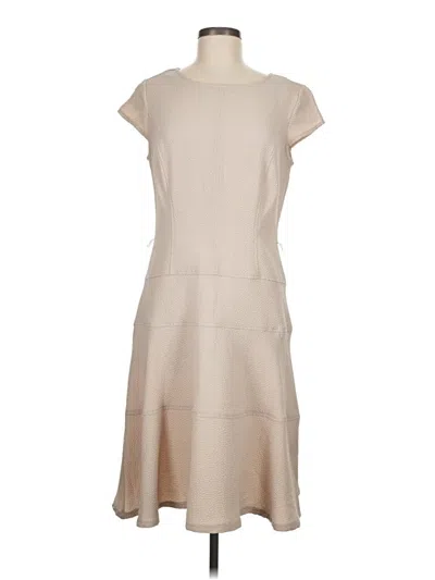 Pre-owned Sharagano Casual Dress In Tan