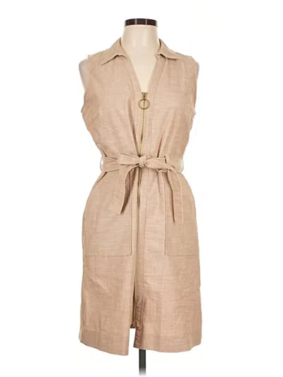 Pre-owned Sharagano Casual Dress In Tan