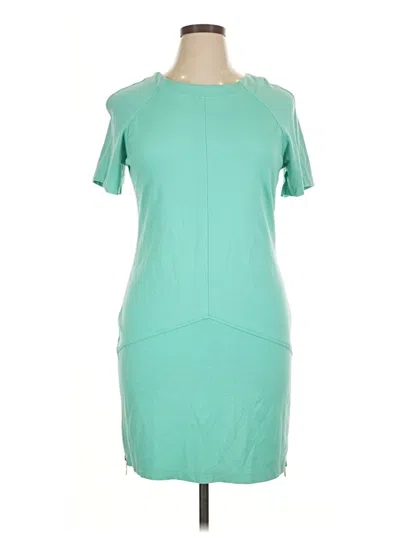 Pre-owned Sharagano Casual Dress In Teal