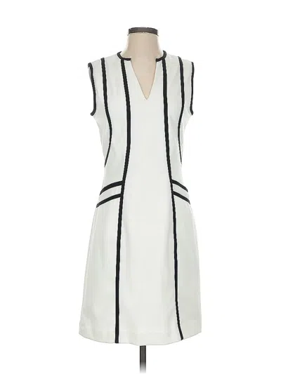 Pre-owned Sharagano Casual Dress In White