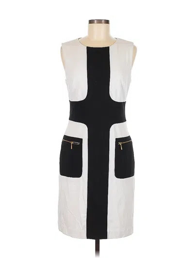 Pre-owned Sharagano Casual Dress In White