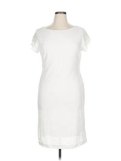 Pre-owned Sharagano Casual Dress In White