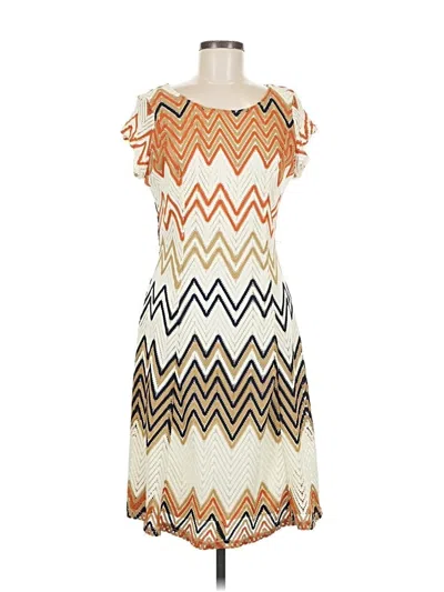 Pre-owned Sharagano Casual Dress In White