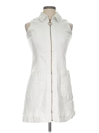 Pre-owned Sharagano Casual Dress In White