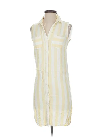 Pre-owned Sharagano Casual Dress In Yellow