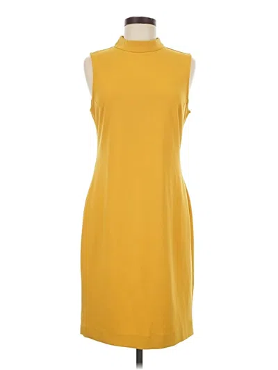 Pre-owned Sharagano Casual Dress In Yellow