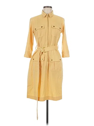 Pre-owned Sharagano Casual Dress In Yellow