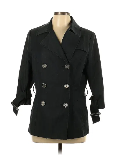 Pre-owned Sharagano Coat In Black