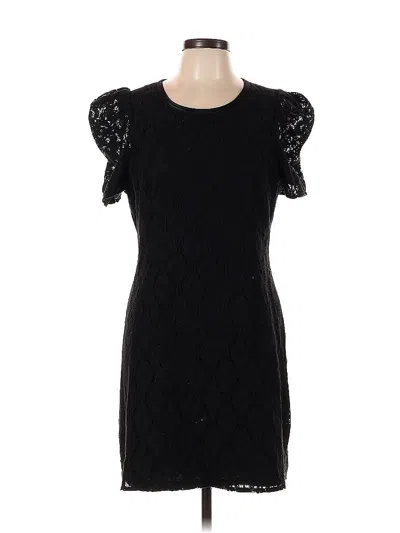 Pre-owned Sharagano Cocktail Dress In Black